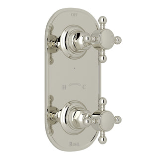 Shower Control Plate, 1/2″ Polished Nickel Thermostatic Trim/Diverter