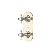 Product view | Shower Control Plate, 1/2″ Polished Nickel Thermostatic Trim/Diverter manufacturer product photograph