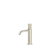 Product view | Polished Nickel single-handle lavatory faucet with curved arc spout
