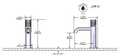 Dimensions | Polished Nickel Single Handle Lavatory Faucet manufacturer specification drawing with dimensions