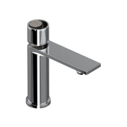 Hero | complete single-handle lavatory faucet in polished chrome and satin nickel