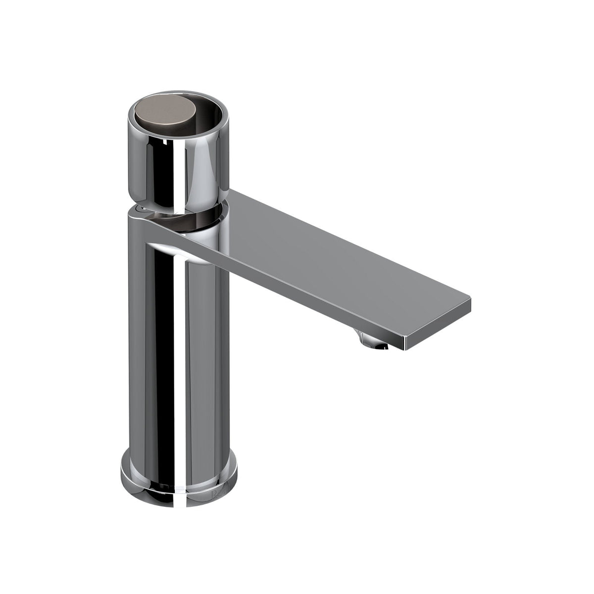 Hero | complete single-handle lavatory faucet in polished chrome and satin nickel