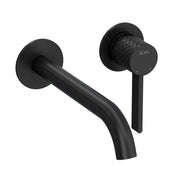 Matte Black Wall-Mount Lavatory Faucet Trim