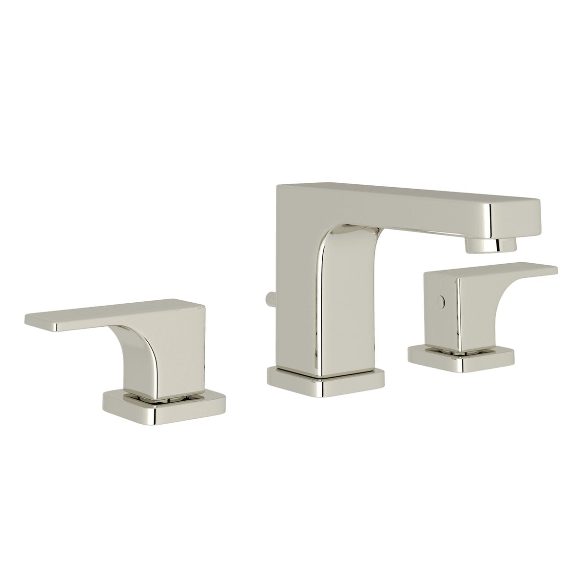 Hero | complete three-piece Polished Nickel faucet on white