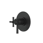 Hero | complete two-function thermostatic pressure-balance shower trim in Matte Black