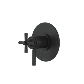 Two-Function Thermostatic Pressure-Balance Shower Trim, Matte Black