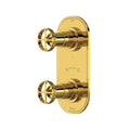 Hero | complete Unlacquered Brass thermostatic shower trim with two handles