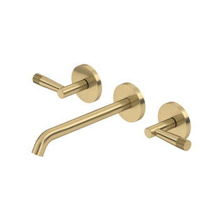 Wall-Mounted Bathroom Sink Faucet Trim in Antique Gold