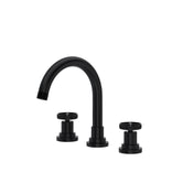 Widespread Lavatory Faucet with C-Spout, Matte Black