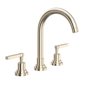 Widespread Satin Nickel Lavatory Faucet with C-Spout