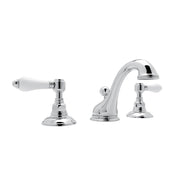 Polished Chrome Widespread Lavatory Faucet With Low Spout