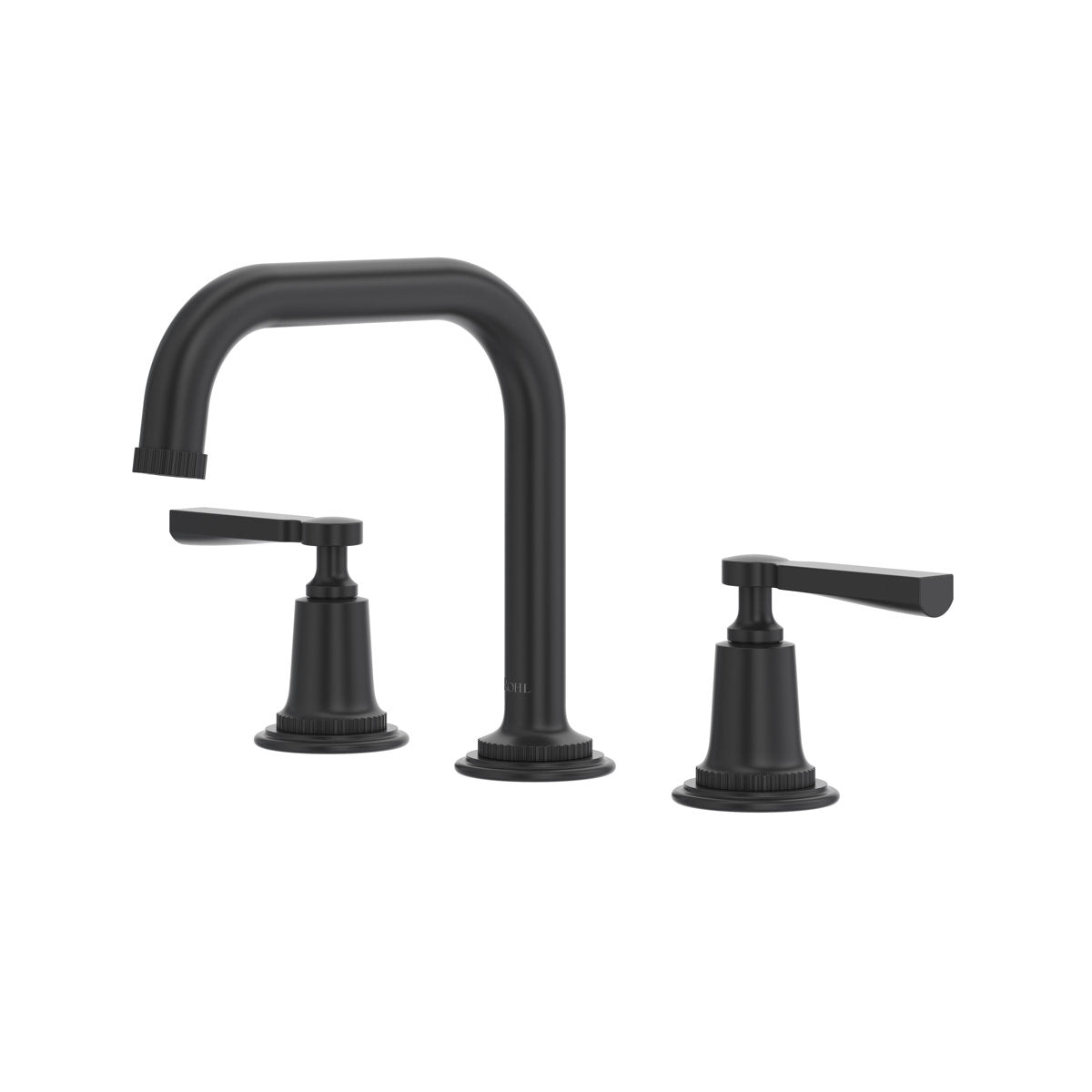 Hero | complete Matte Black widespread lavatory faucet with U-spout