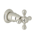 Hero | complete polished nickel shower trim control on a circular wall plate