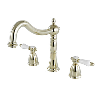Roman Tub Faucet, Bel-Air, Two-Handle 3-Hole in Polished Brass