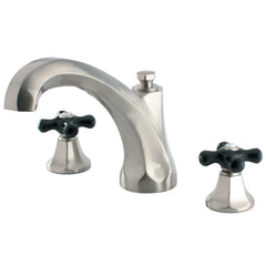 Roman Tub Faucet, Duchess, Two-Handle 3-Hole in Brushed Nickel