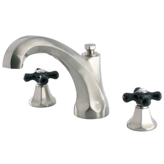 Roman Tub Faucet, Duchess, Two-Handle 3-Hole in Brushed Nickel