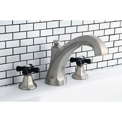 Roman Tub Faucet, Duchess, Two-Handle 3-Hole in Brushed Nickel