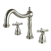 Roman Tub Faucet, Essex, Two Cross Handles in Brushed Nickel