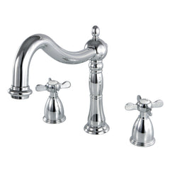 Roman Tub Faucet, Essex, Two-Handle 3-Hole in Polished Chrome