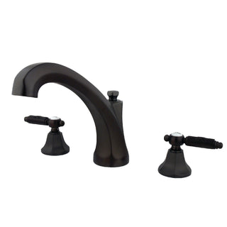 Roman Tub Faucet, Georgian, Two-Handle 3-Hole in Oil Rubbed Bronze