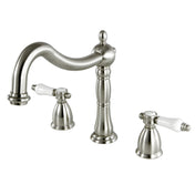 Roman Tub Faucet, Heirloom, Two-Handle 3-Hole in Brushed Nickel