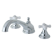 Roman Tub Faucet, Heirloom, Two-Handle 3-Hole in Polished Chrome