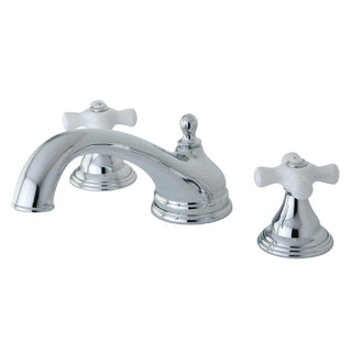 Roman Tub Faucet, Heirloom, Two-Handle 3-Hole in Polished Chrome