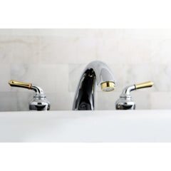 Roman Tub Faucet, Magellan, Two-Handle, Deck Mount, Polished Chrome/Polished Brass