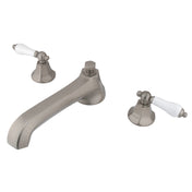 Roman Tub Faucet, Metropolitan, Two-Handle 3-Hole in Brushed Nickel