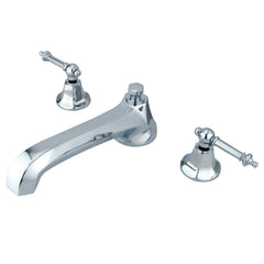 Roman Tub Faucet, Metropolitan, Two-Handle 3-Hole in Polished Chrome