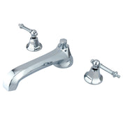Roman Tub Faucet, Metropolitan, Two-Handle 3-Hole in Polished Chrome