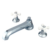 Roman Tub Faucet, Metropolitan, Two-Handle 3-Hole in Polished Chrome