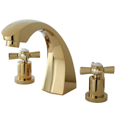 Roman Tub Faucet, Millennium, Two-Handle Deck Mount in Polished Brass