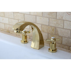 Roman Tub Faucet, Millennium, Two-Handle Deck Mount in Polished Brass