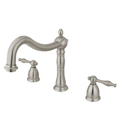 Roman Tub Faucet, Naples, Two-Handle Deck Mount in Brushed Nickel
