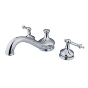 Roman Tub Faucet, Templeton, Two-Handle Deck Mount in Polished Chrome