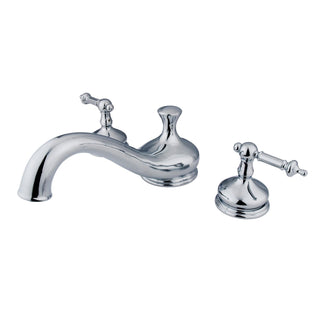 Roman Tub Faucet, Templeton, Two-Handle Deck Mount in Polished Chrome