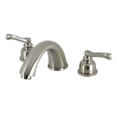 Roman Tub Faucet, Tulare, Two-Handle 3-Hole in Brushed Nickel