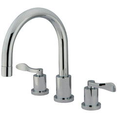 Roman Tub Faucet, Tulare, Two-Handle 3-Hole in Polished Chrome