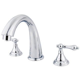 Roman Tub Faucet, Tulare, Two-Handle 3-Hole in Polished Chrome