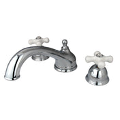 Roman Tub Faucet, Vintage, Two-Handle 3-Hole Deck Mount in Polished Chrome