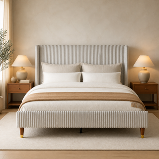 Grevane Ronay Corduroy Wingback Bed