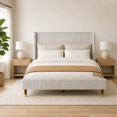 Grevane Ronay Corduroy Wingback Bed - image 6