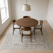 Dining room | the rug shown in a dining room