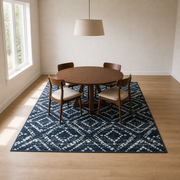 Dining room | the rug shown in a dining room