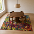 Dining room | the rug shown in a dining room