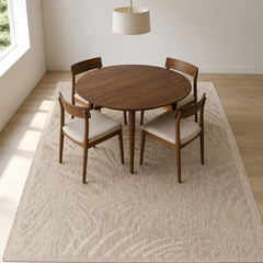 Dining room | the rug shown in a dining room