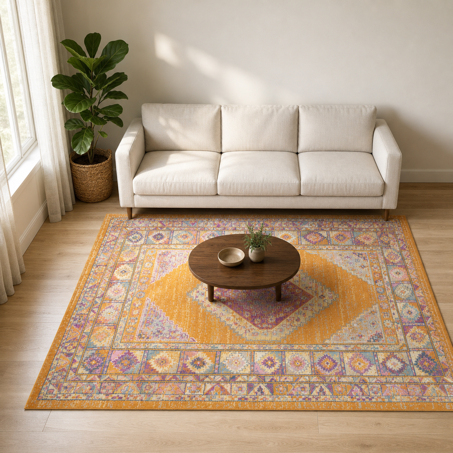 Living room | the rug shown in a living room