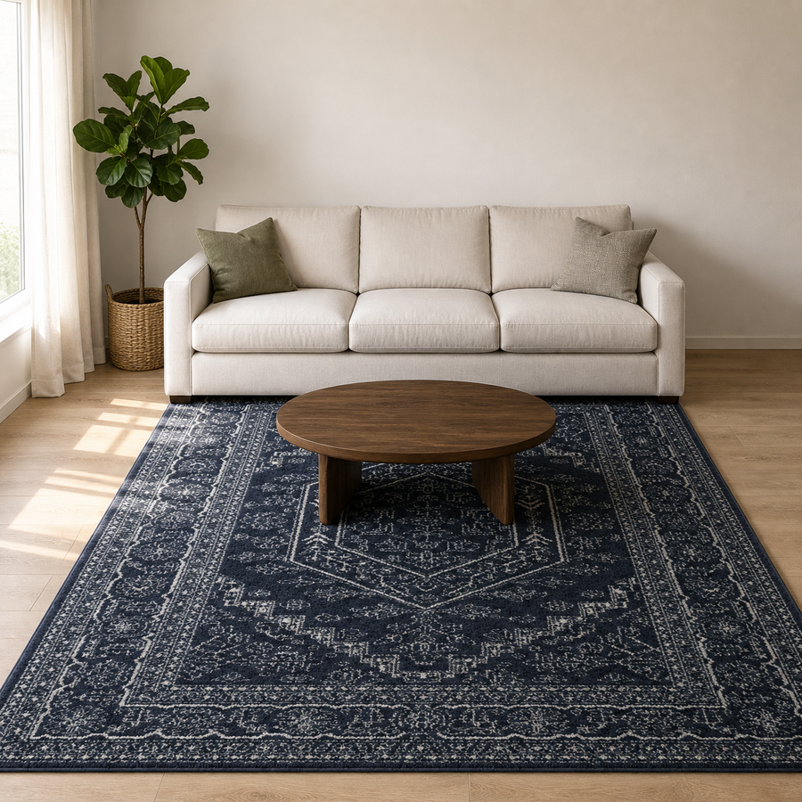 Living room | the rug shown in a living room