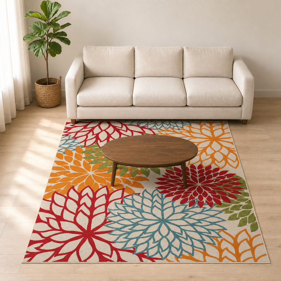 Living room | the rug shown in a living room